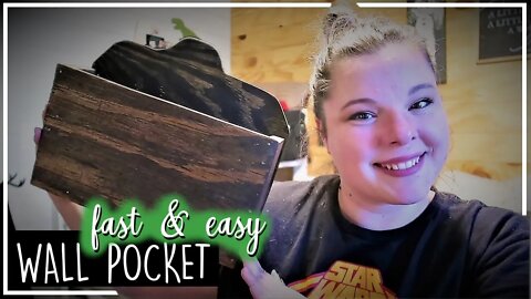 Fast and Easy Wall Pocket//DIY//One Hour Project
