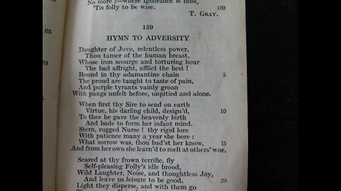 Hymn to Adversity - T. Gray