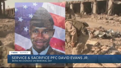 Ceremony held to recognize the service and sacrifice of PFC David Evans Jr.
