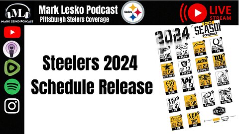 Steelers O/U 7.5 wins? 2024 NFL Schedule release || Mark Lesko Podcast #nfl #steelers
