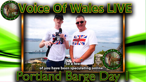 Voice Of Wales & Portland Migrant Barge - Day 1