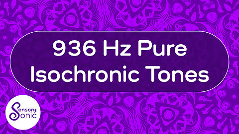 936 Hz Pure Isochronic Tones | Crown Chakra | Third Eye Spiritual Frequency