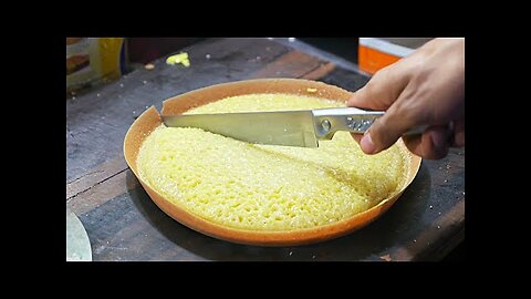 Indonesian Street Food - Chocolate Cheese Martabak Dessert