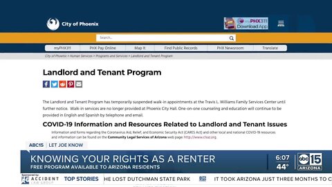 Where to get free help with landlord-tenant issues in Arizona