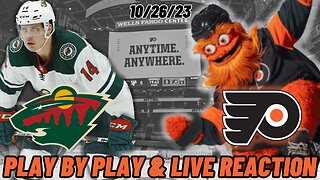 Minnesota Wild vs Philadelphia Flyers Live Reaction | Play by Play | Watch Party | Wild vs Flyers