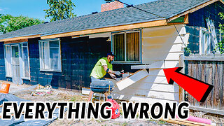 Modern Siding on Abandoned House. INCREDIBLE TRANSFORMATION!