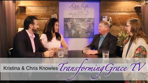 J Loren Norris with Karin Norris Chris Knowles and Kristina Knowles talking about #TransformingGrace