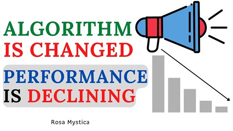 ALGORITHM IS CHANGED & Performance is declining.