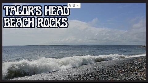 Taylor's Head Nova Scotia Beach Rocks -Study Sounds, ASMR, White Noise