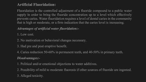 Preventive Dentistry L4 (Systemic fluoride)