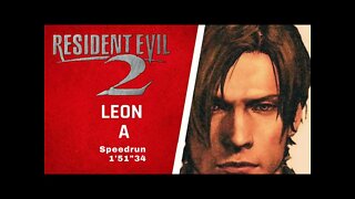 Resident Evil 2 Dual Shock (PSX/PS1) SpeedRun!!! (Leon-A)