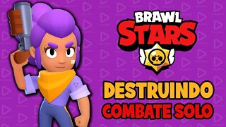 Brawl Stars - Combate solo destruindo com a Shelly