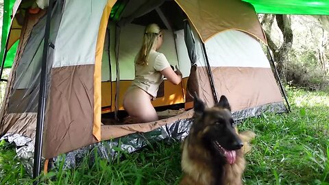 ASMR CAMPING - girl camping and relaxing in nature #4 ⛺