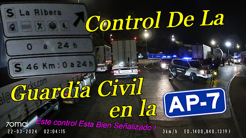 Control Antidroga de la Guadia Civil en la Ap7 - La Ribera