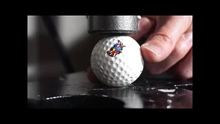 Hydraulic Press| Golf Ball Explodes!