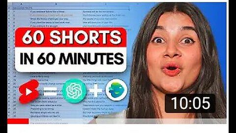 How I made 60 YouTube shorts in 60 mins with just 2 AI tools