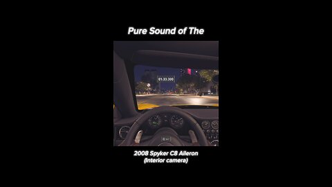 Pure Sound Of The 2008 Spyker C8 Aileron