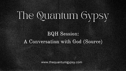 BQH Session A Conversation with God in the void