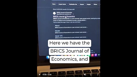 🚨BRICS JOURNAL OF ECONOMICS mentions $XRP, #XRPL and DLT in paper📄 about DE-DOLLARIZING.