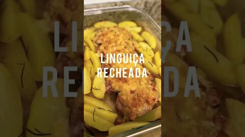 LINGUIÇA RECHEADA 🤤 | Receitas #Shorts