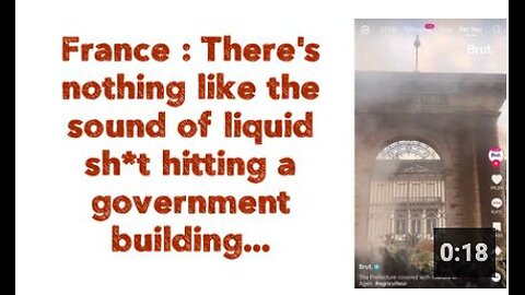 There's nothing like the sound of liquid sh"t hitting a government building...