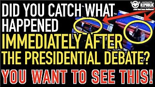 Did You Catch What Happened Immediately After The Presidential Debate? You Want To See This!