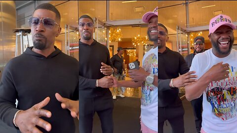 WATCH Jamie Foxx Nails Floyd Mayweather Impression in Front of Man Himself