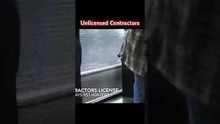 Unlicensed Contractors Sting Operation
