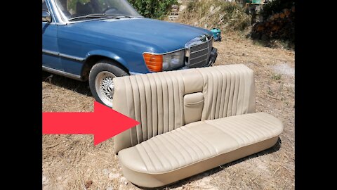 Mercedes Benz W116 - How to remove the rear seats DIY