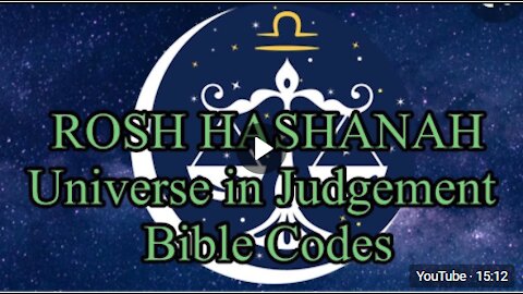 GREAT DISCOVERY ON ROSH HASHANAH IN BIBLE CODE- Matityahu Glazerson