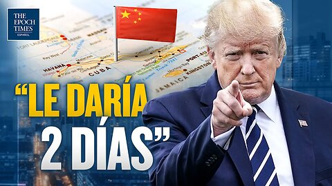 El expresidente revela nueva advertencia a China de '48 horas'