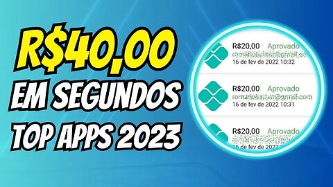 🔥GANHE R$40,00 EM SEGUNDOS - Melhores Aplicativos Para Ganhar Dinheiro Via Pix em 2023