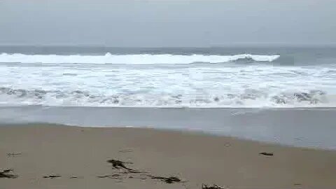 Maine Beach Wind and Waves