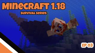 You Won't Believe Where I Found this Buried Treasue! Minecraft 1.18 Survival Series Ep.3