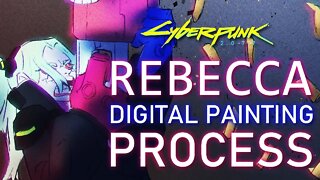 Drawing REBECCA from CYBERPUNK EDGERUNNERS