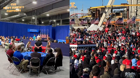 Biden rally vs Trump rally.