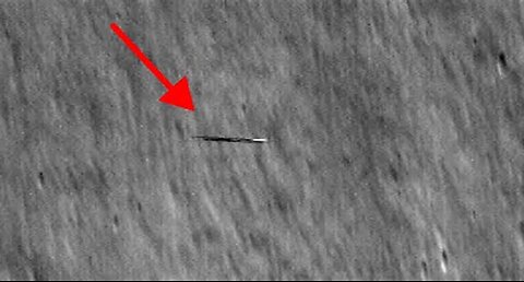 NASA spacecraft snaps mysterious 'surfboard' orbiting the moon.