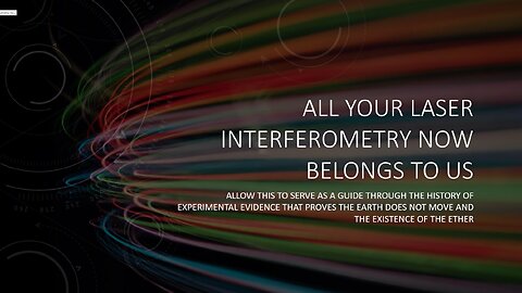 History of Laser Interferometry: Dayton Miller [Space Audits Presentation]