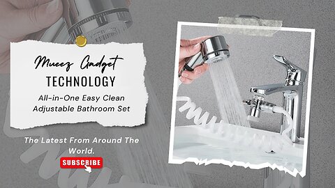 All-in-One Easy Clean Adjustable Bathroom Set | Link in description