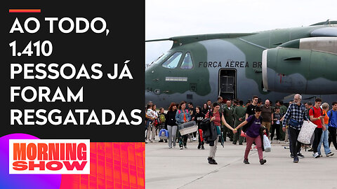 Voo da FAB com 209 brasileiros e nove pets repatriados de Israel pousa no RJ