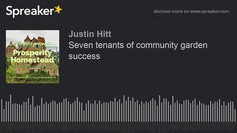 Seven Tenants of Community Garden Success | N0412A