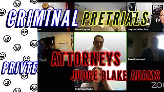 Collier County Judge Blake Adams Administering Private Attorneys Criminal Pretrial via Zoom - "Collier Continuance"