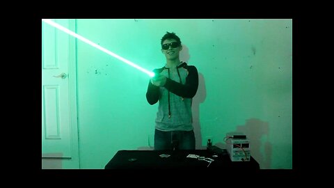 My Homemade BEAST 1.25W Green Laser Sword!!!