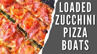 Low Carb Pizza Zucchini Boats Recipe | Diabetic Friendly Recipe