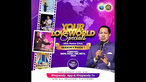 YOUR LOVEWORLD SPECIALS WITH PASTOR CHRIS, SEASON 9, PHASE 1