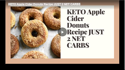 KETO Apple Cider Donuts Recipe JUST 2 NET CARBS