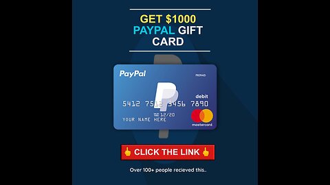 How To Get Free PayPal Gift Card - PayPal Money For Free