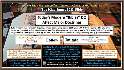 Modern Bible Doctrine Changes "Follow" to "Imitate"
