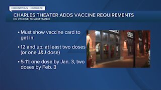 Historic Charles Theater requiring vaccination proof to enter