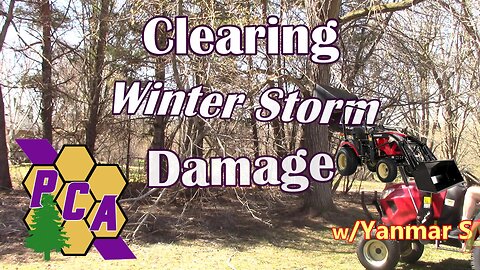 Clearing Winter Storm Damage w/Yanmar SA324